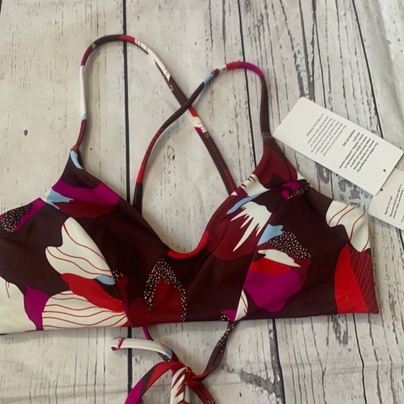 Athleta Swim New Athleta Palm Bra Cup Bikini Top Decadent Chocolate